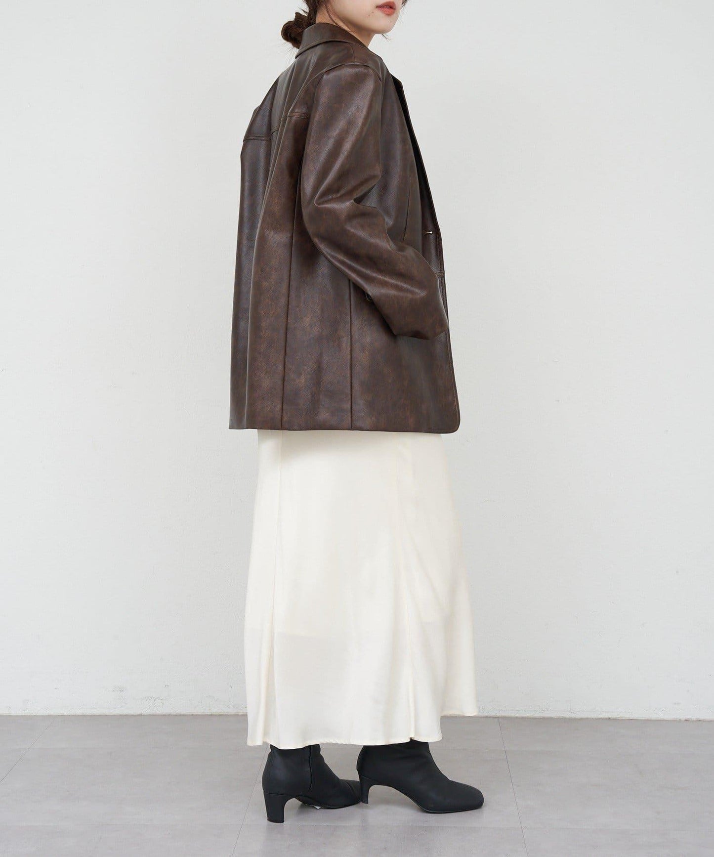 【26SS】皮革西裝外套
