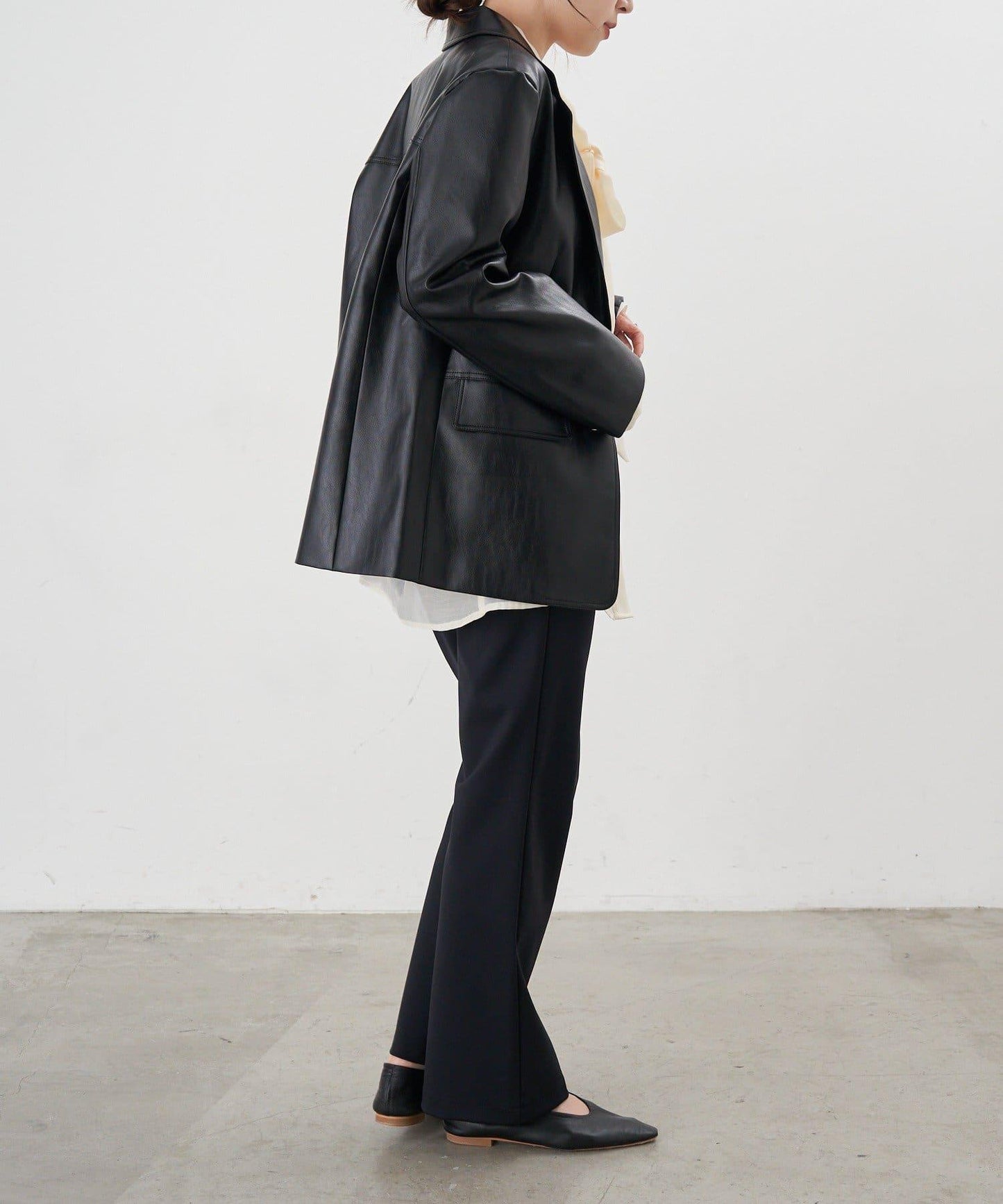 【26SS】皮革西裝外套