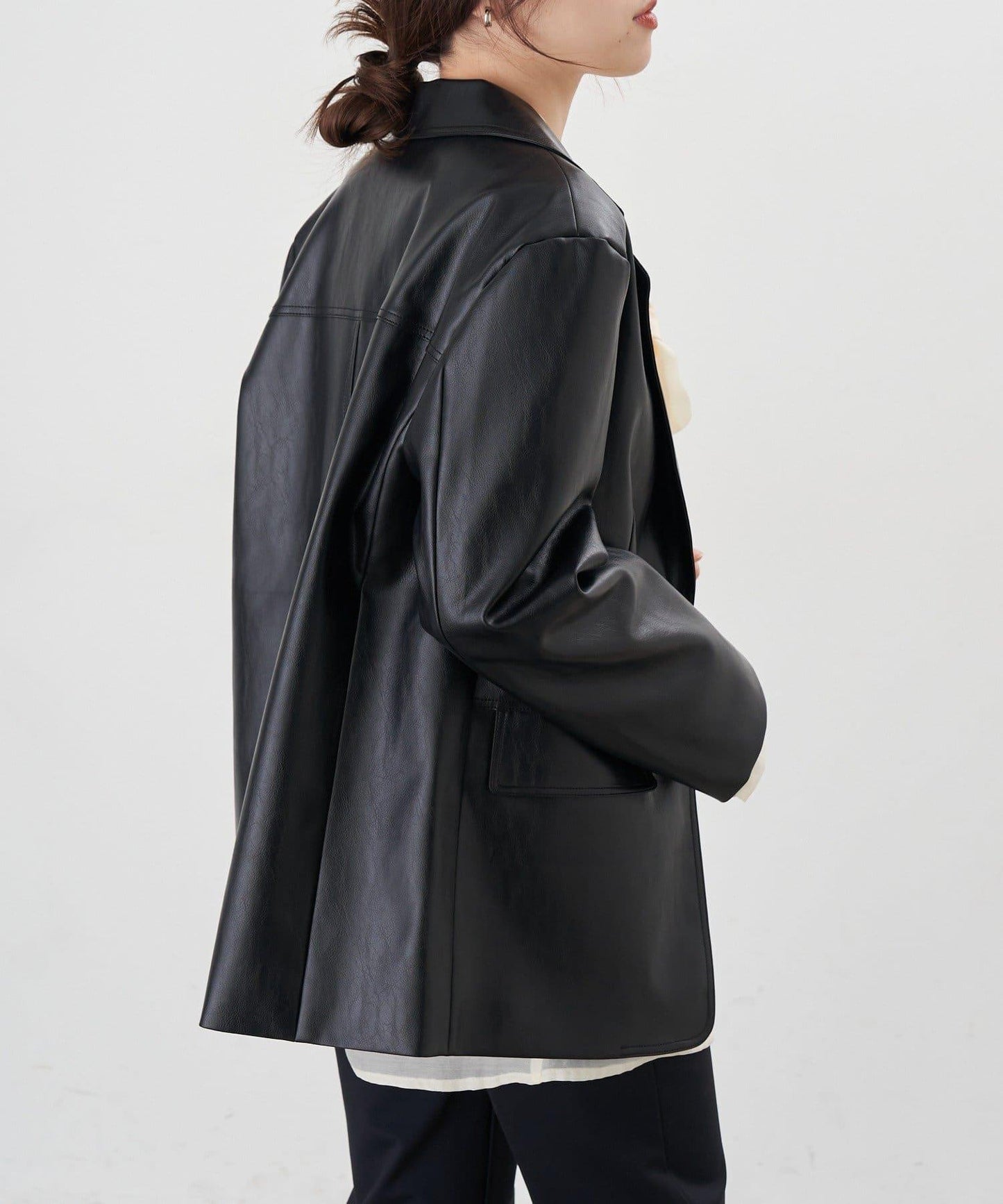 【26SS】皮革西裝外套