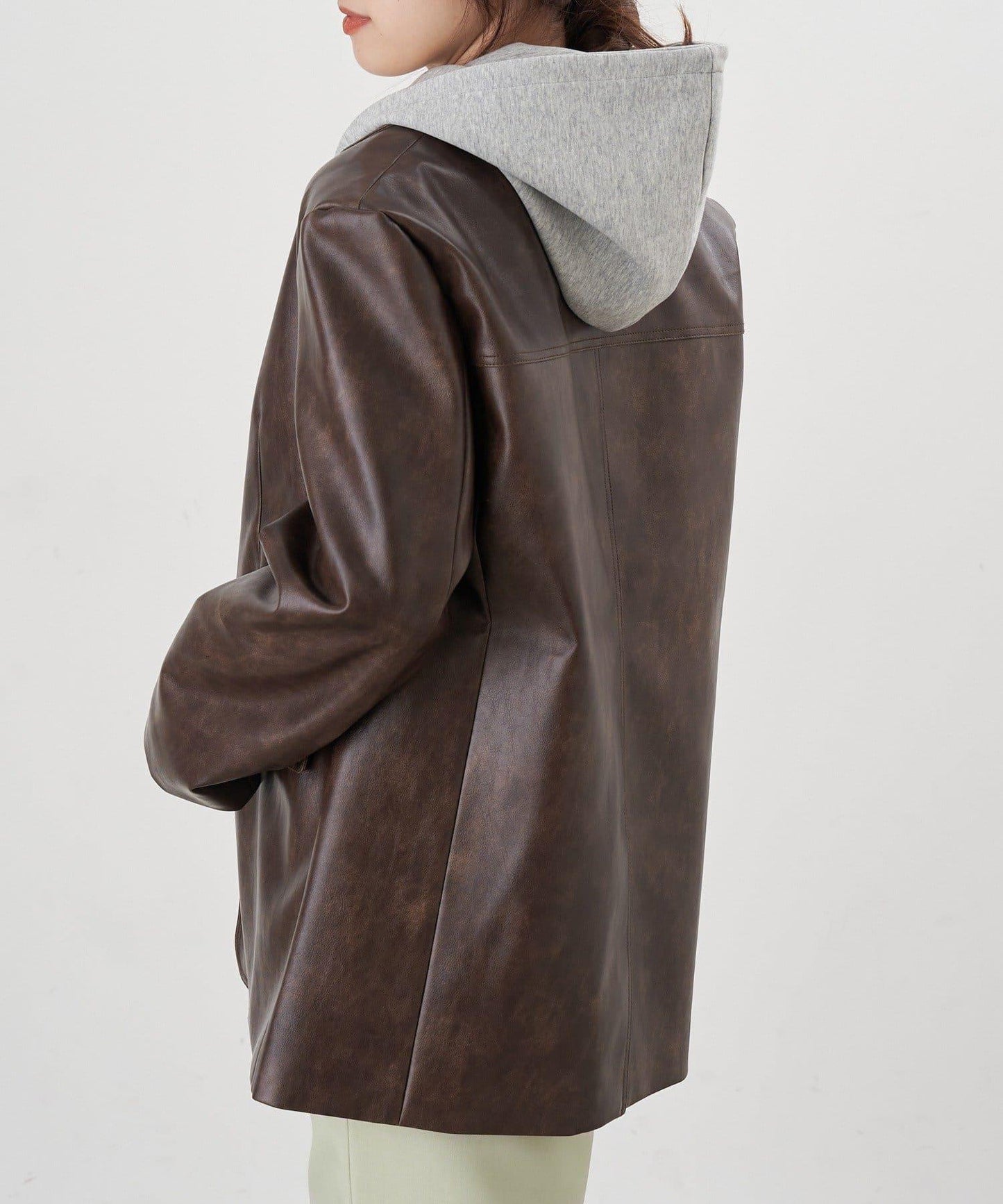 【26SS】皮革西裝外套