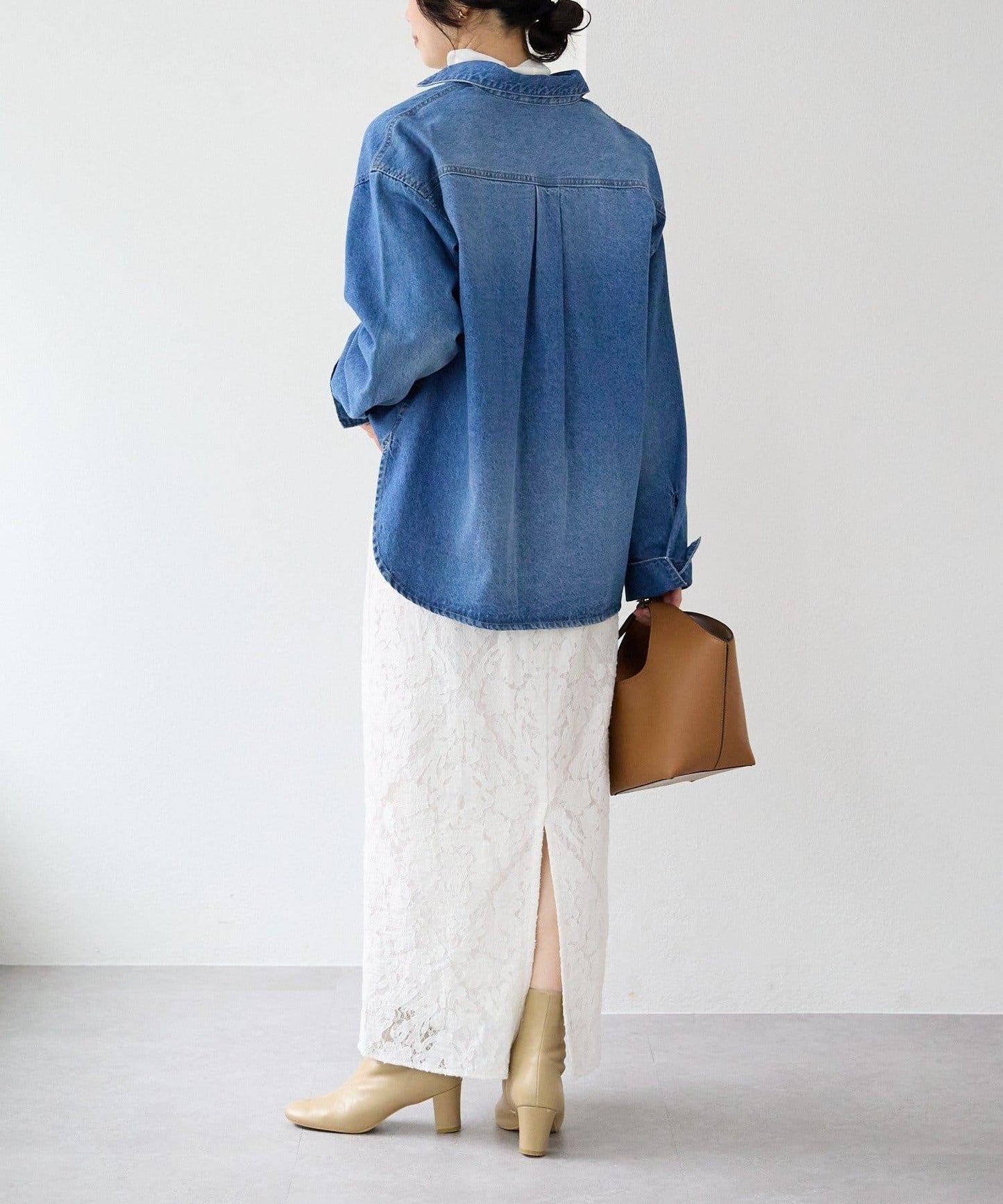 【à Nice (ア ・ニース)】工藝蕾絲半身裙