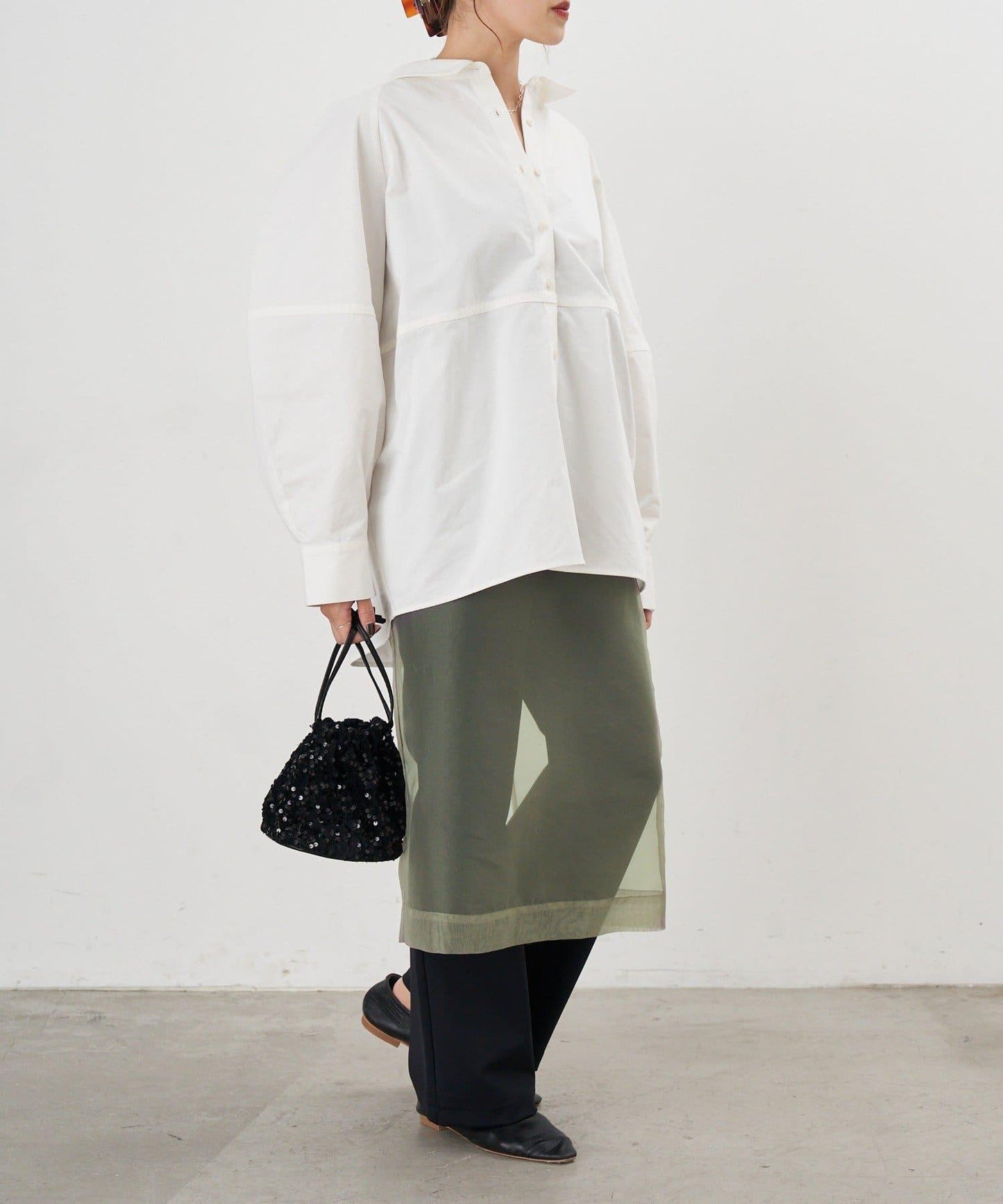 【26SS】棉質桶形襯衫