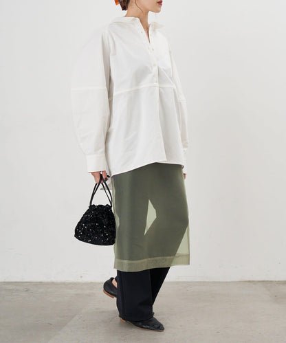 【26SS】棉質桶形襯衫