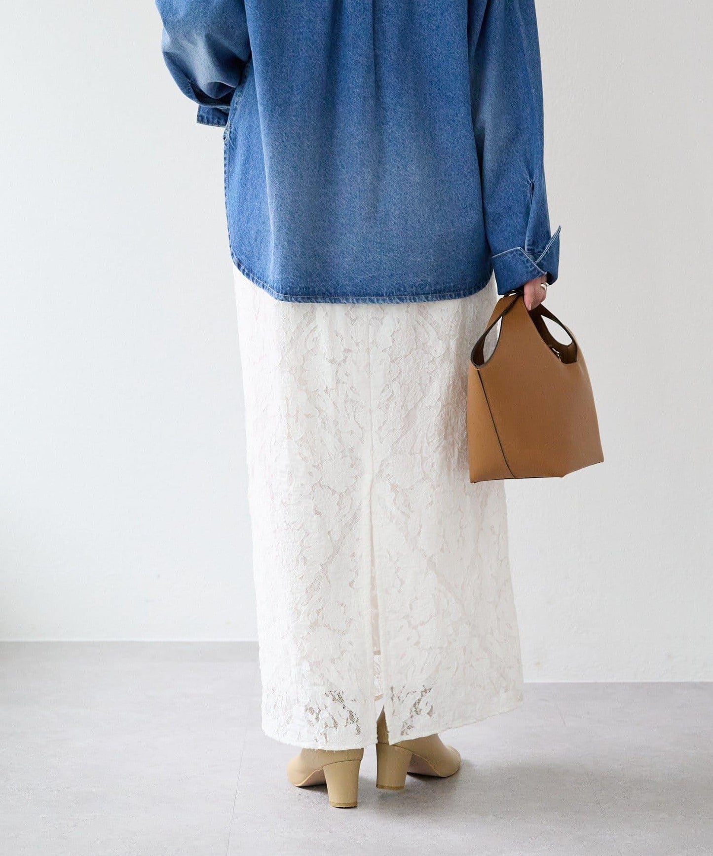 【à Nice (ア ・ニース)】工藝蕾絲半身裙