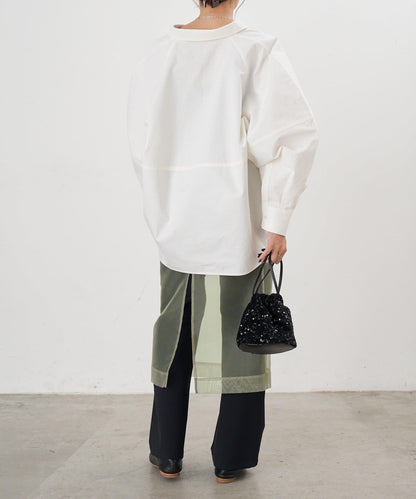 【26SS】棉質桶形襯衫