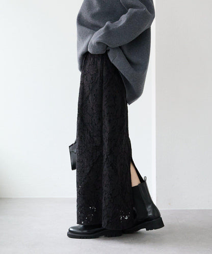 【à Nice (ア ・ニース)】工藝蕾絲半身裙