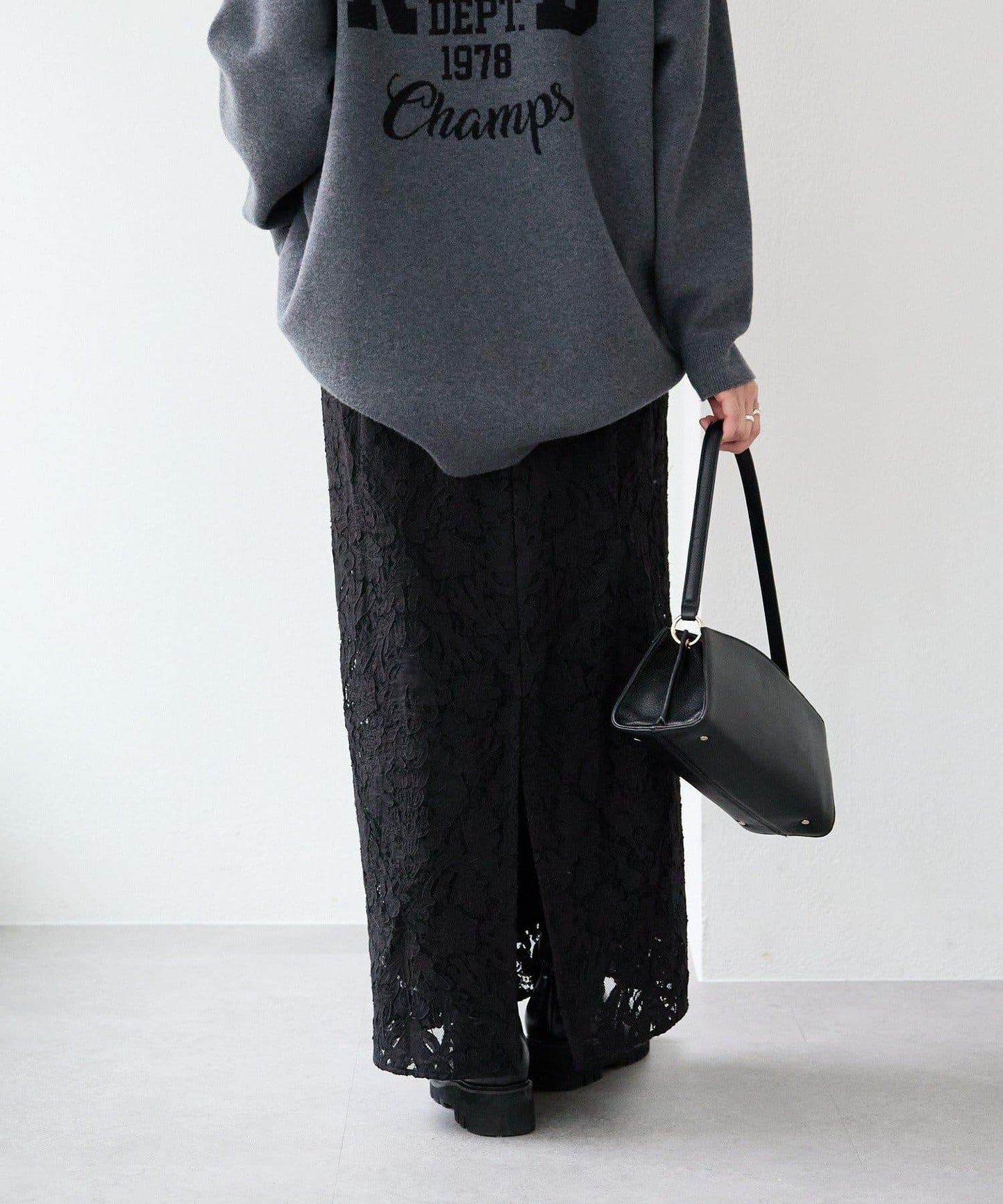 【à Nice (ア ・ニース)】工藝蕾絲半身裙