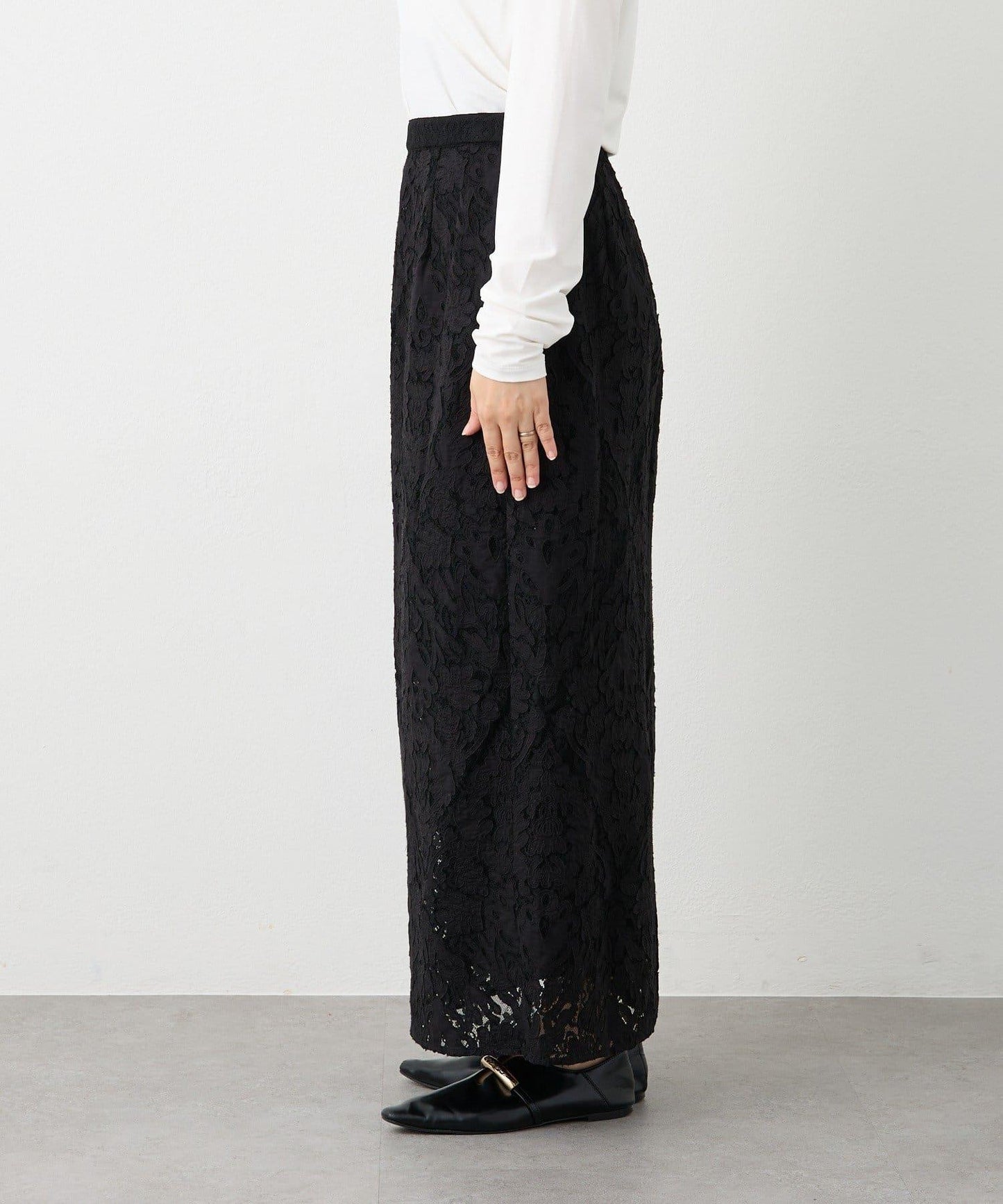 【à Nice (ア ・ニース)】工藝蕾絲半身裙