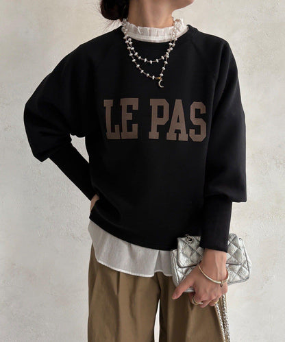 袖口羅紋箱型Logo上衣