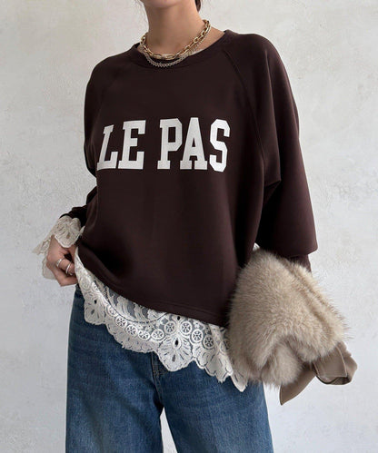 袖口羅紋箱型Logo上衣