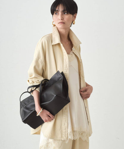 拼色牛仔襯衫/黃色