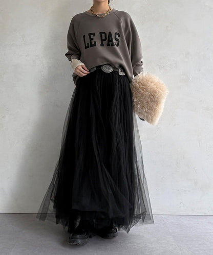 袖口羅紋箱型Logo上衣