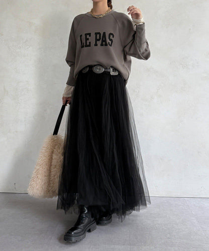 袖口羅紋箱型Logo上衣