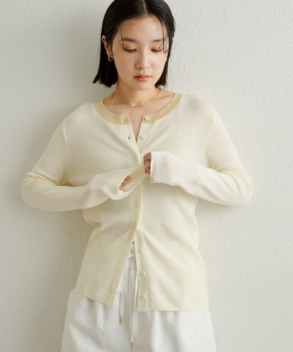 薄紗針織開衫