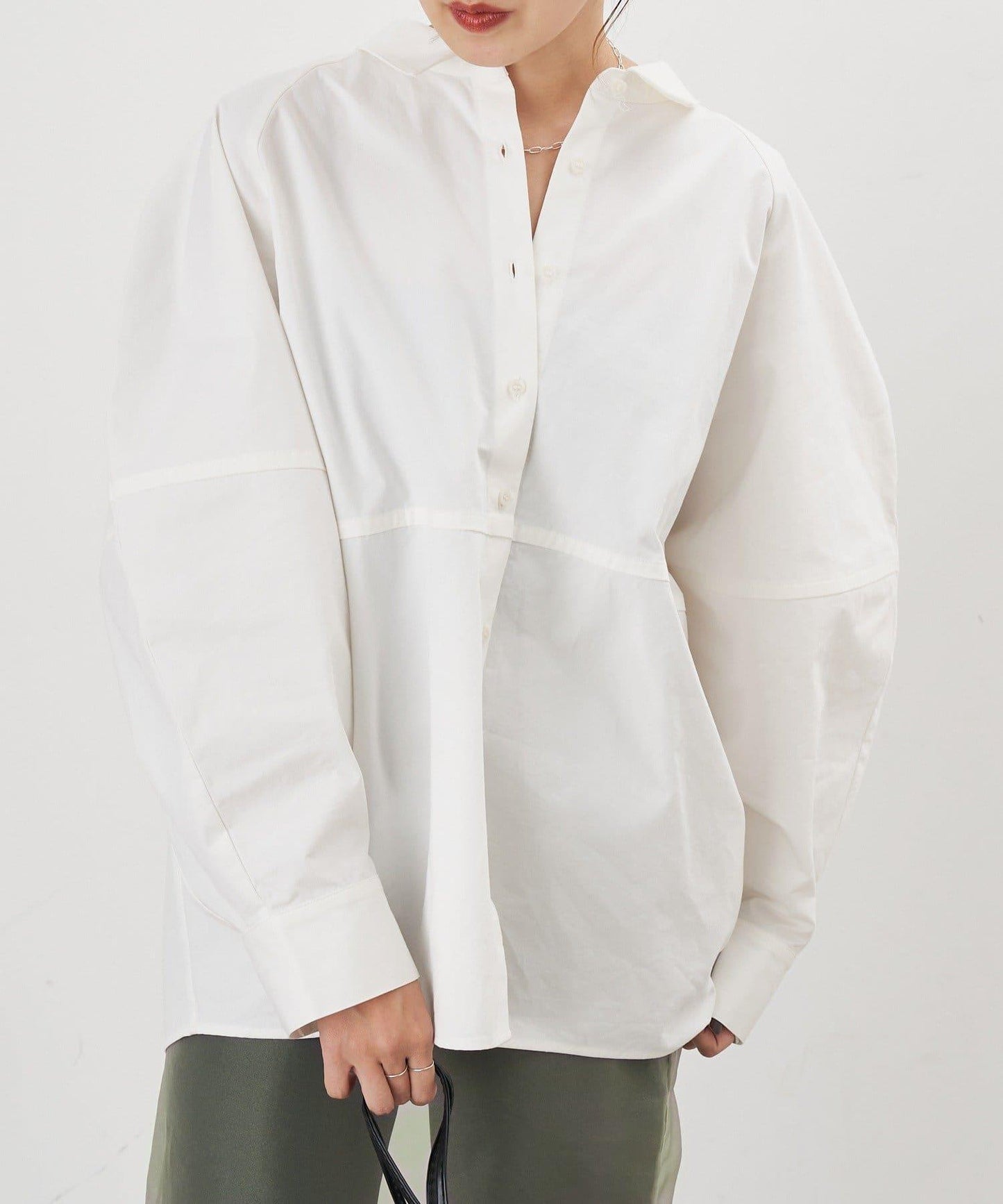 【26SS】棉質桶形襯衫