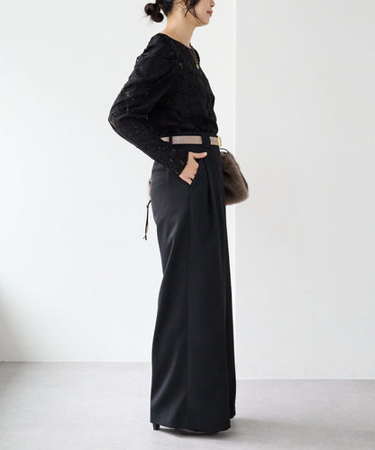 【à Nice (ア ・ニース)】工藝蕾絲襯衫