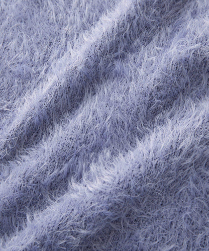 造型點睛之選 軟質長毛背部開衩修身半身裙