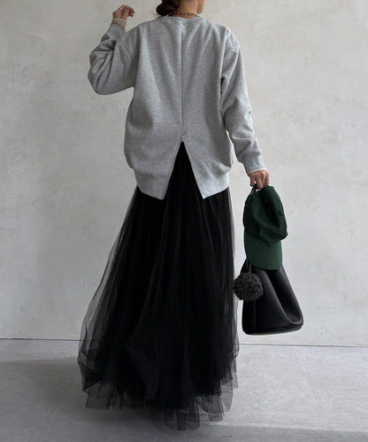 背部拉鍊照片印花加絨上衣