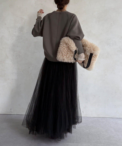 袖口羅紋箱型Logo上衣