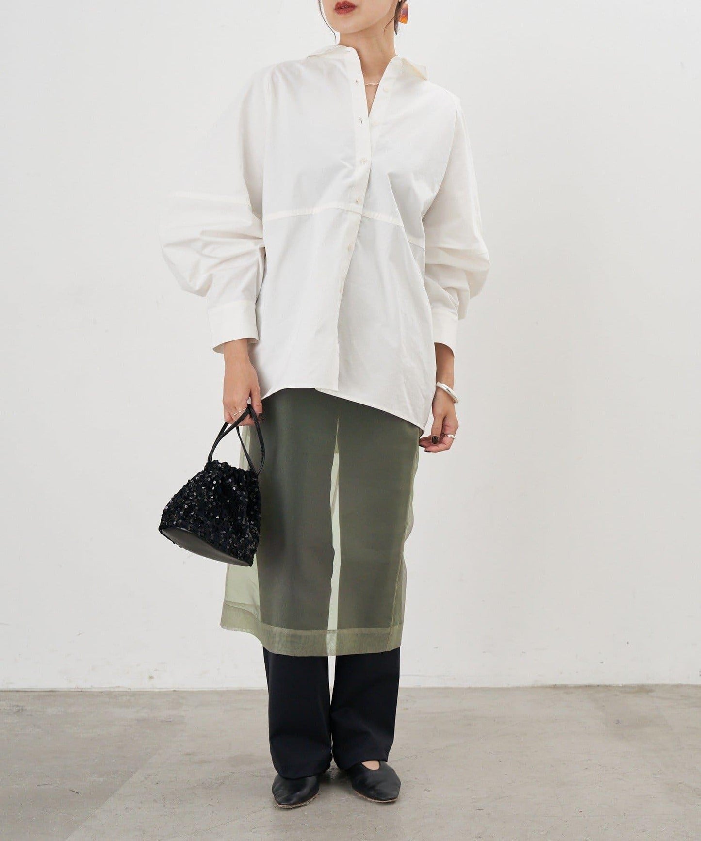 【26SS】棉質桶形襯衫