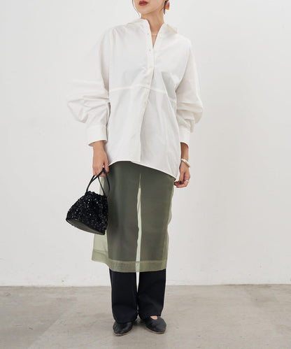 【26SS】棉質桶形襯衫