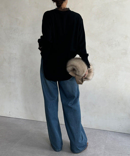 植絨字母疊穿上衣