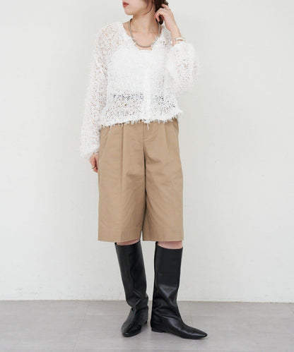 【26SS】網紗紗線點點開衫