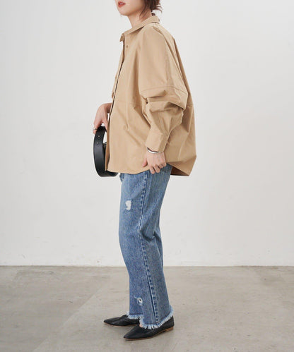 【26SS】棉質桶形襯衫