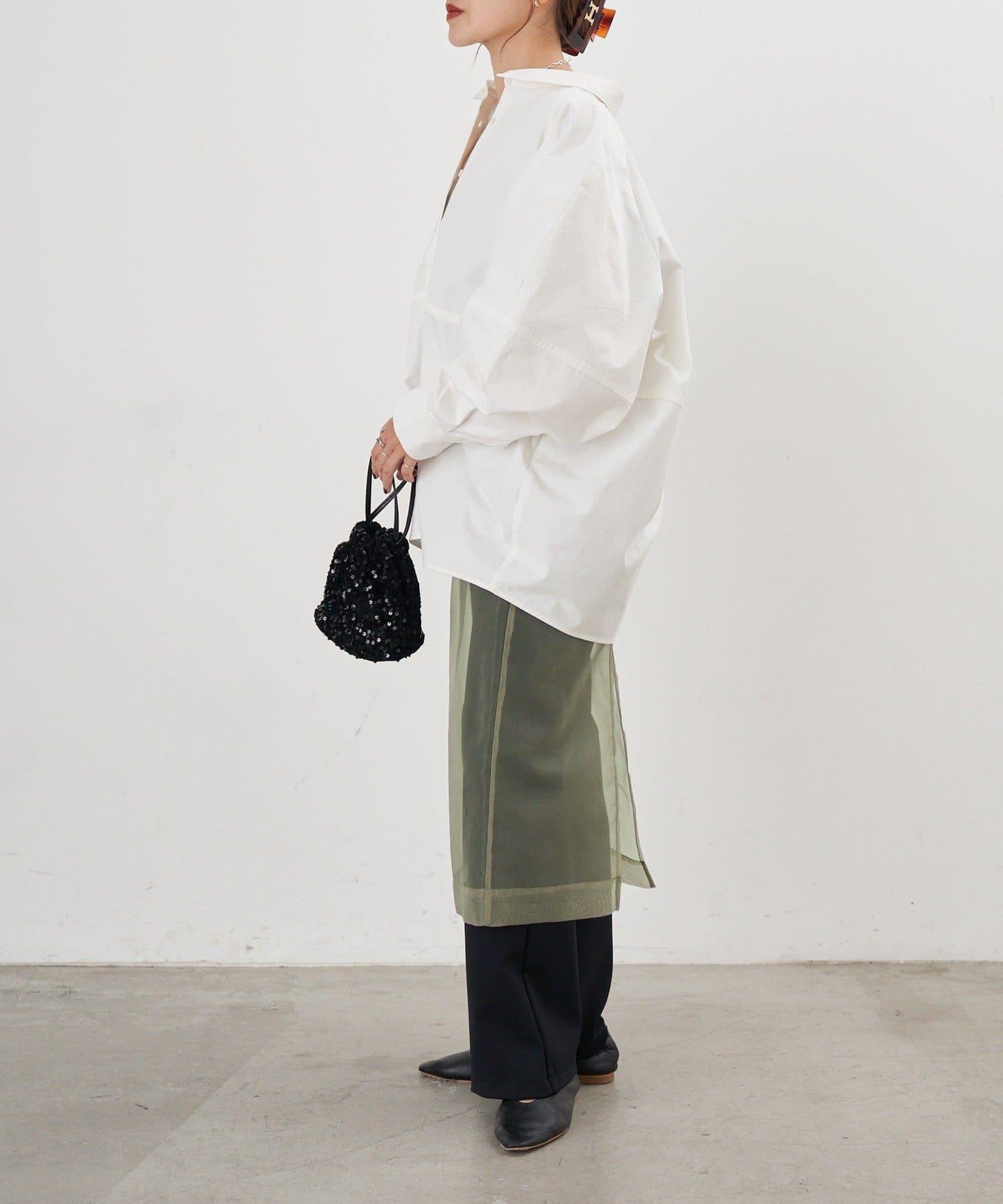 【26SS】棉質桶形襯衫