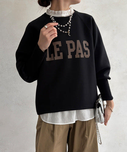 袖口羅紋箱型Logo上衣