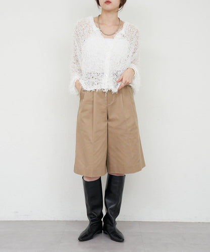 【26SS】網紗紗線點點開衫