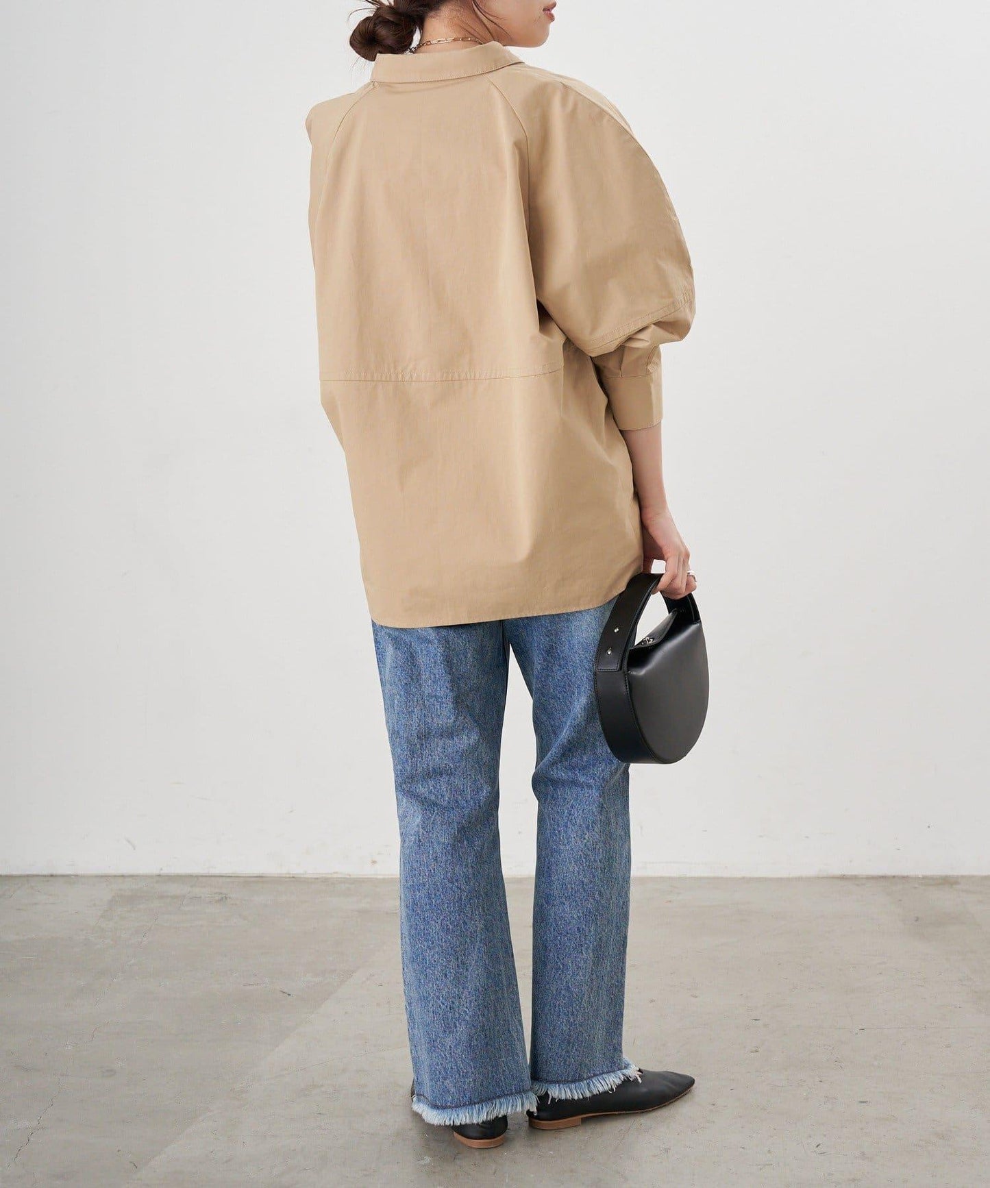 【26SS】棉質桶形襯衫