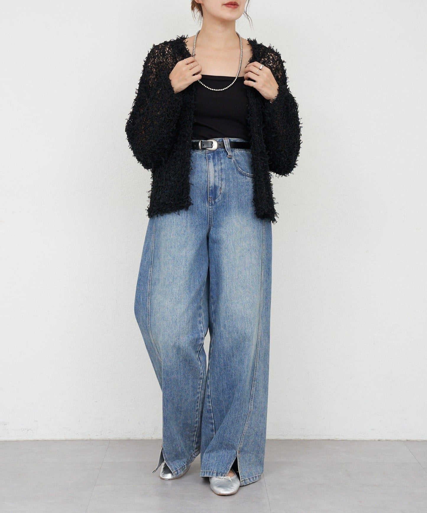 【26SS】網紗紗線點點開衫