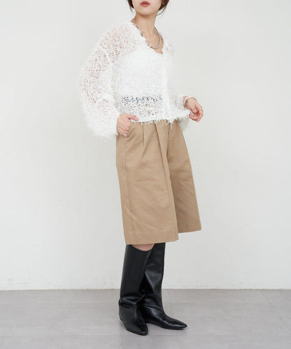 【26SS】網紗紗線點點開衫