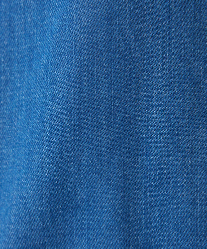 【可自由搭配】Q.anos 抽繩立領牛仔襯衫