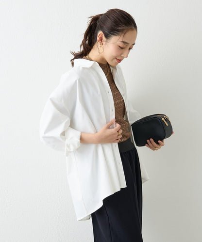 大人可愛◎彈力蕾絲高領套頭衫