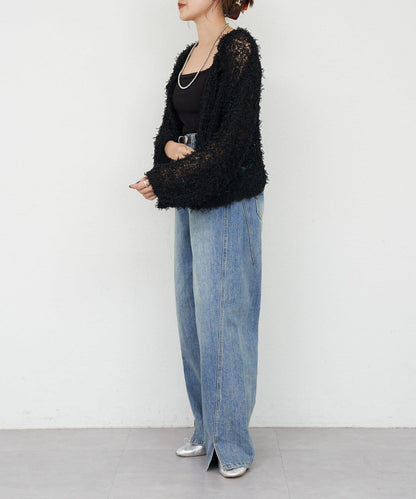 【26SS】網紗紗線點點開衫