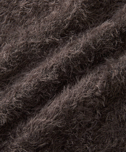 造型點睛之選 軟質長毛背部開衩修身半身裙