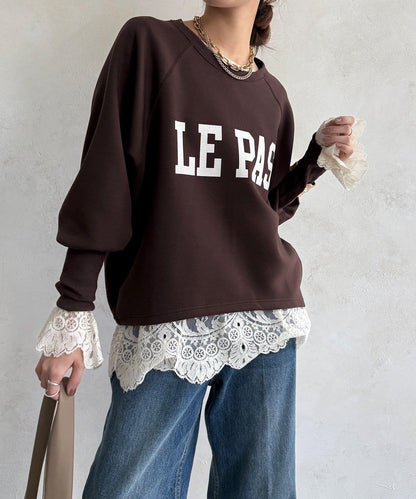 袖口羅紋箱型Logo上衣