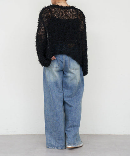 【26SS】網紗紗線點點開衫