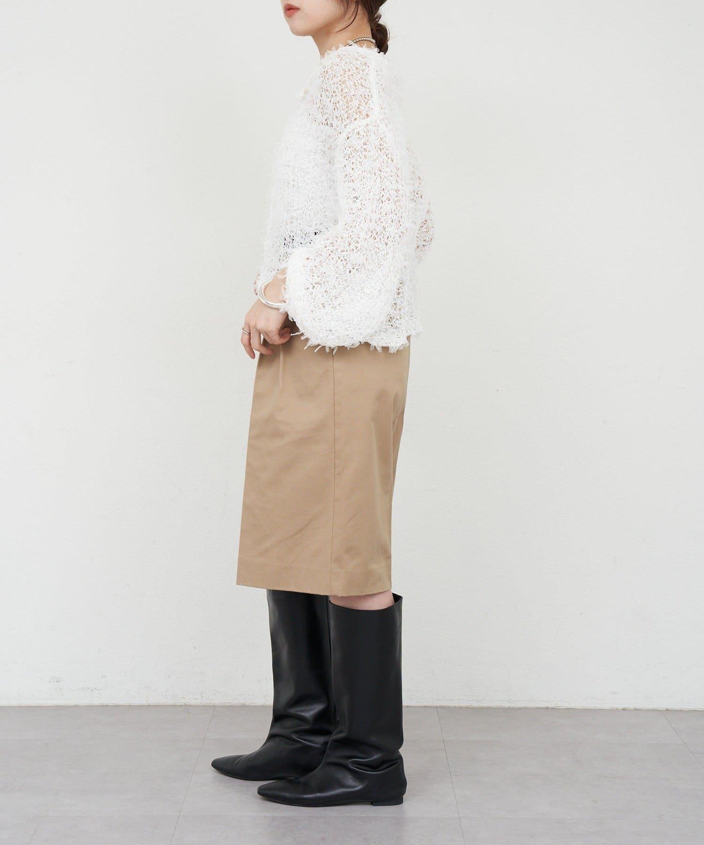 【26SS】網紗紗線點點開衫