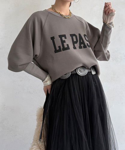 袖口羅紋箱型Logo上衣