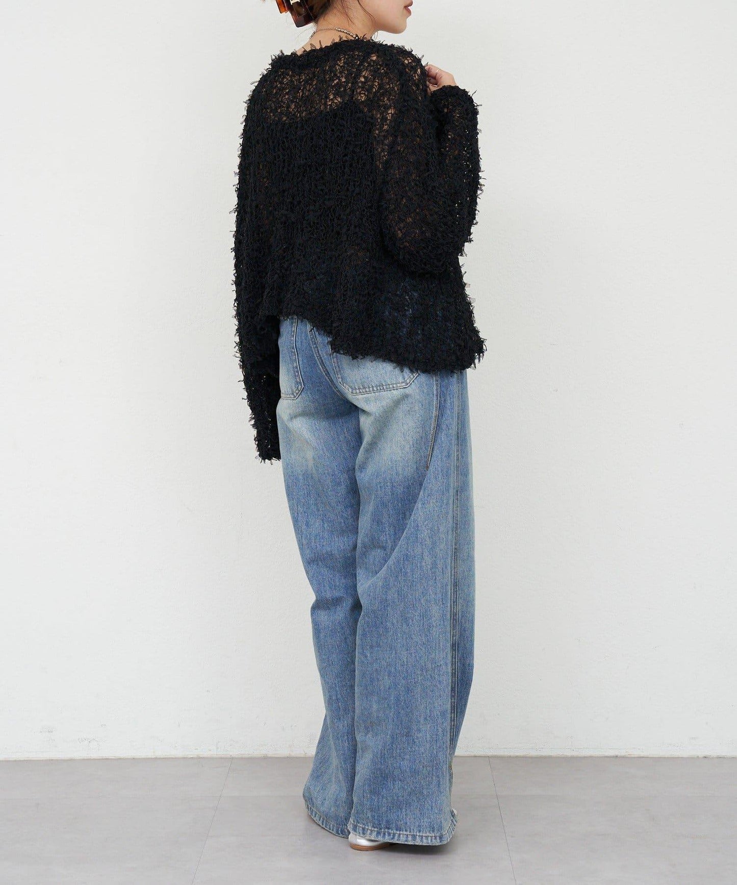 【26SS】網紗紗線點點開衫