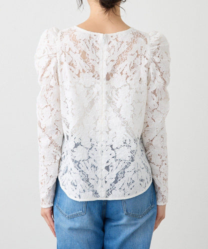 【à Nice (ア ・ニース)】工藝蕾絲襯衫