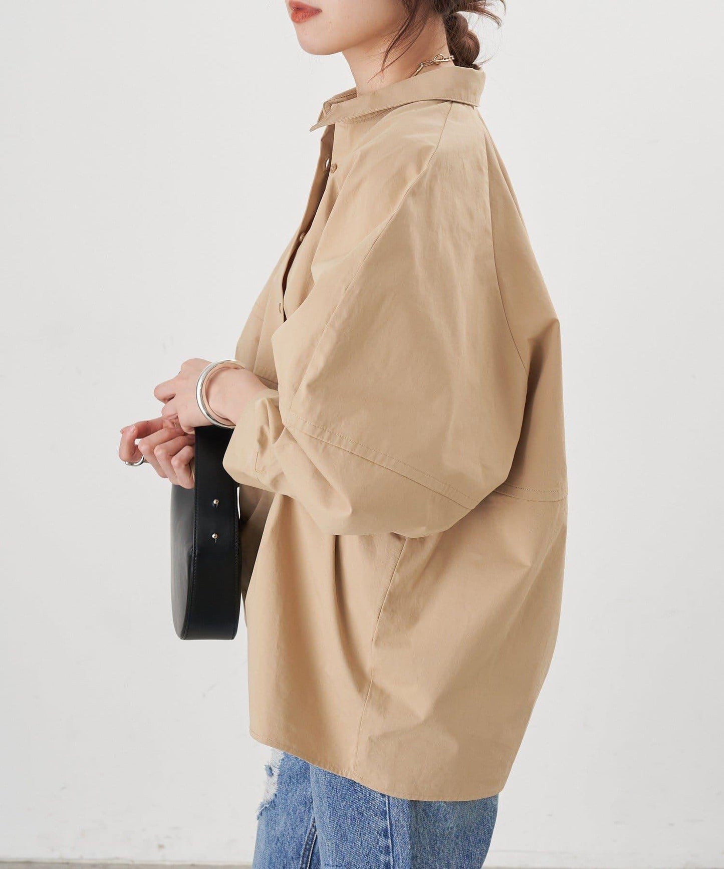 【26SS】棉質桶形襯衫