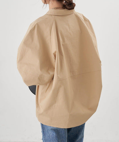 【26SS】棉質桶形襯衫