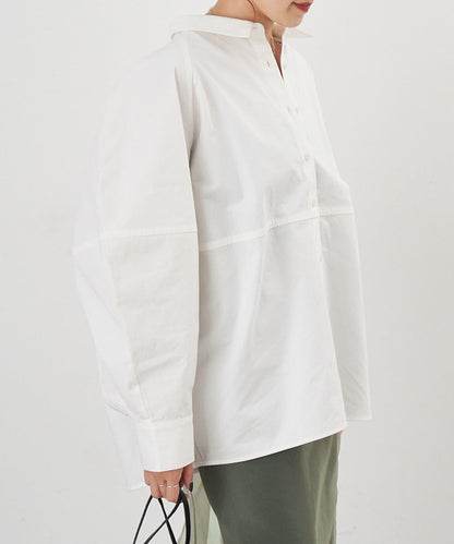 【26SS】棉質桶形襯衫