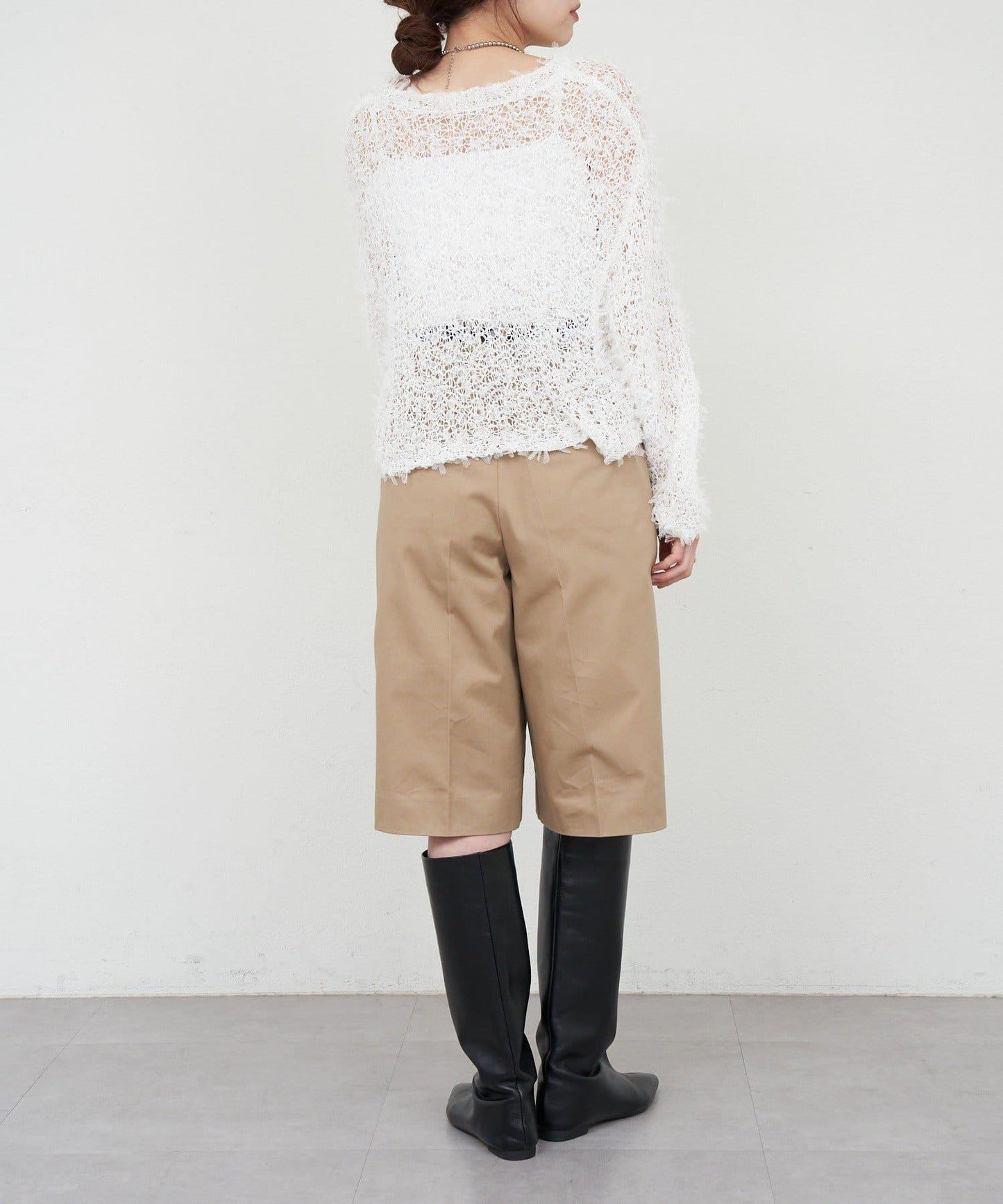 【26SS】網紗紗線點點開衫