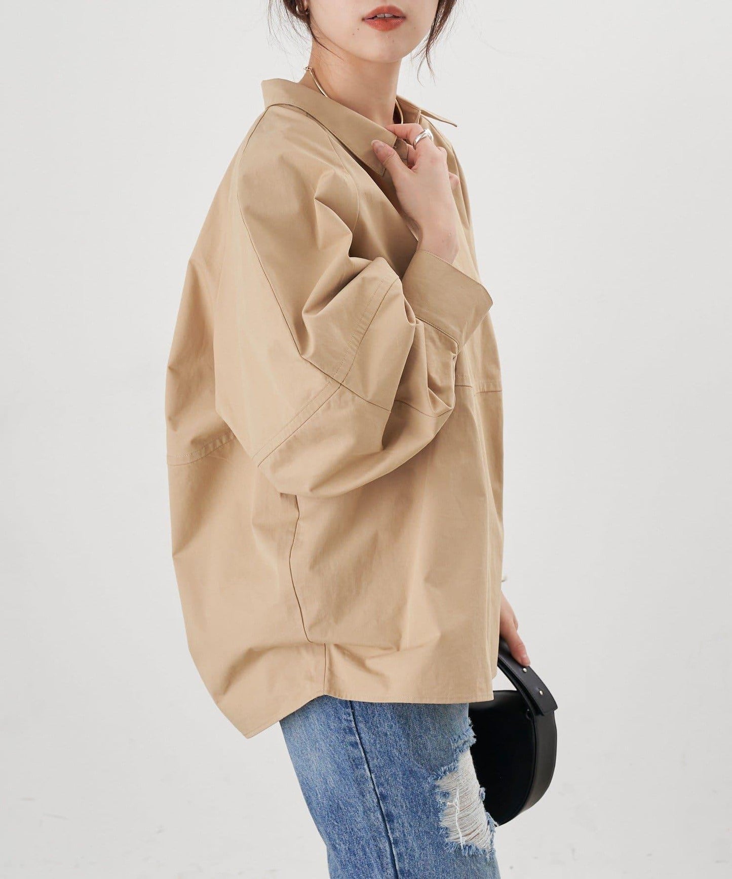 【26SS】棉質桶形襯衫