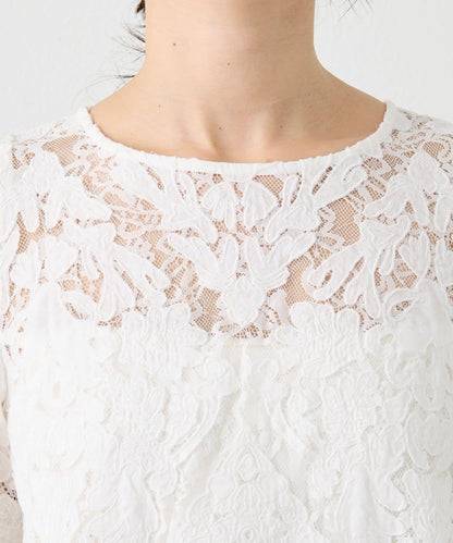 【à Nice (ア ・ニース)】工藝蕾絲襯衫